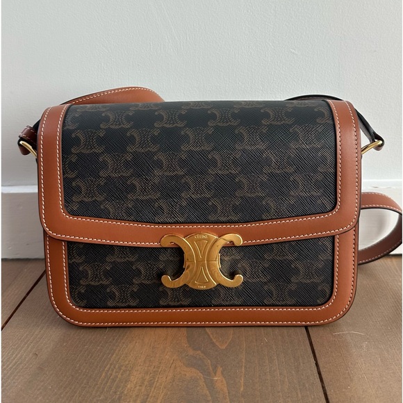 Classique Triomphe bag in Triomphe Canvas and Calfskin - Picture 1 of 14